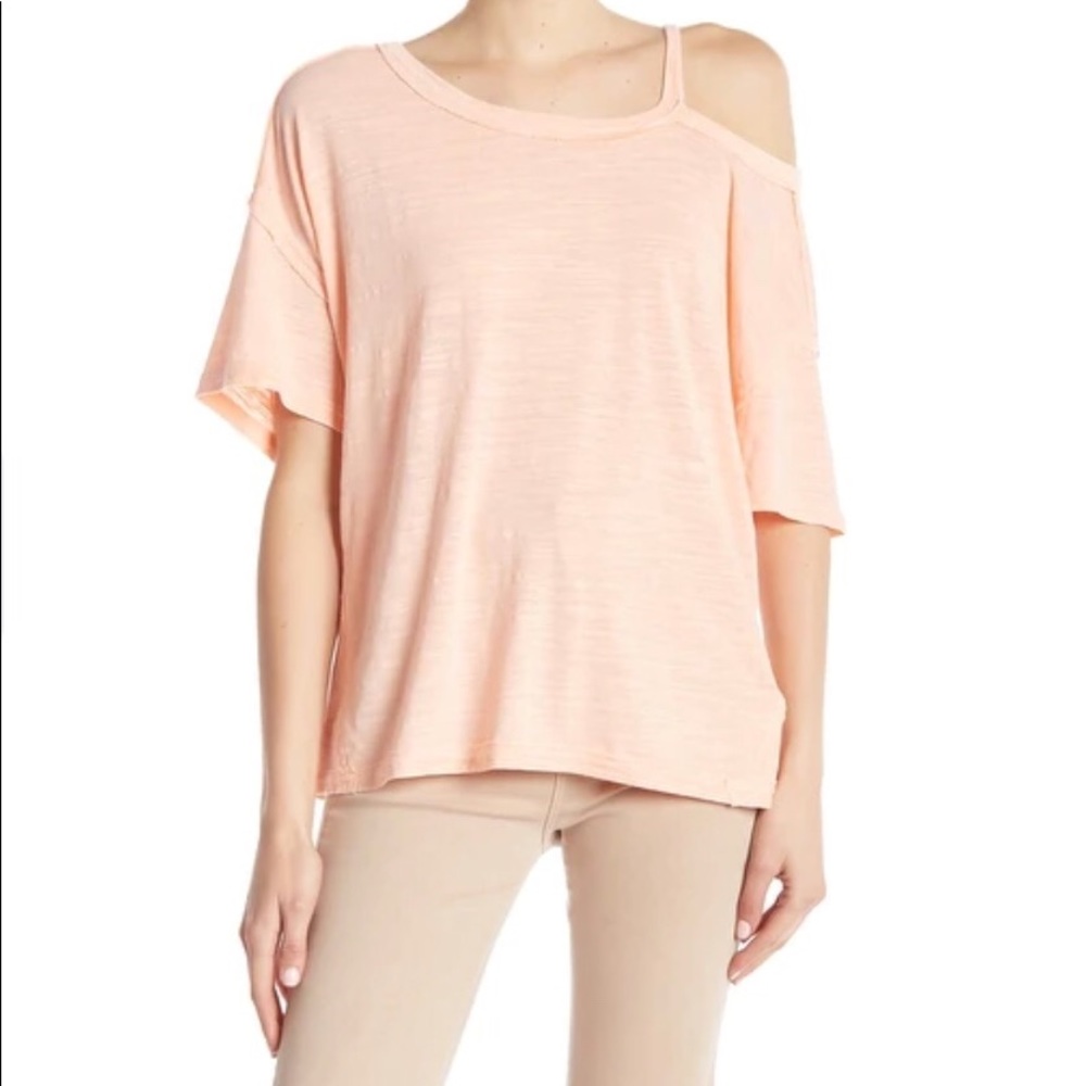 Free People Rosemoon Pink Off Shoulder Top